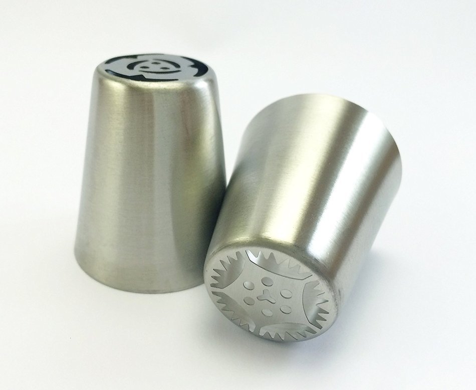 Russian Piping Tips - 44 pcs/set - Stainless Steel Large Icing Nozzles for Cake Cupcake Flower Decorating by VISUON... N5
