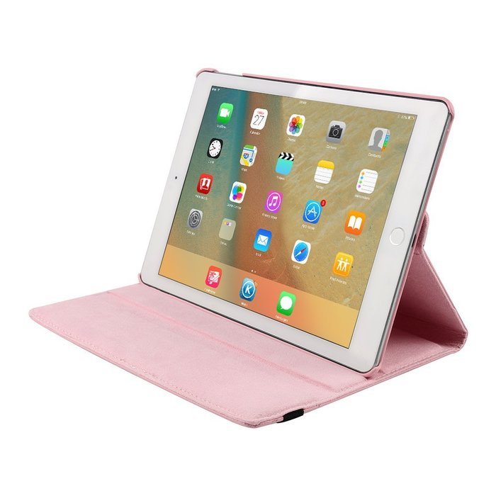 ipad Case Red,TechCode 360 Degrees Rotating Magnetic PU Leather with Stand Smart Auto Sleep/Wake Feature Case... N91