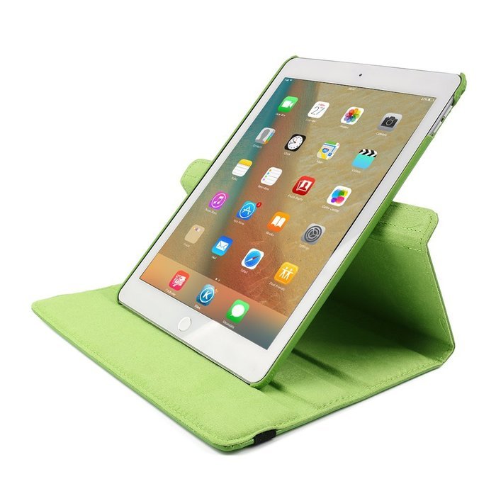 ipad Case Red,TechCode 360 Degrees Rotating Magnetic PU Leather with Stand Smart Auto Sleep/Wake Feature Case... N96