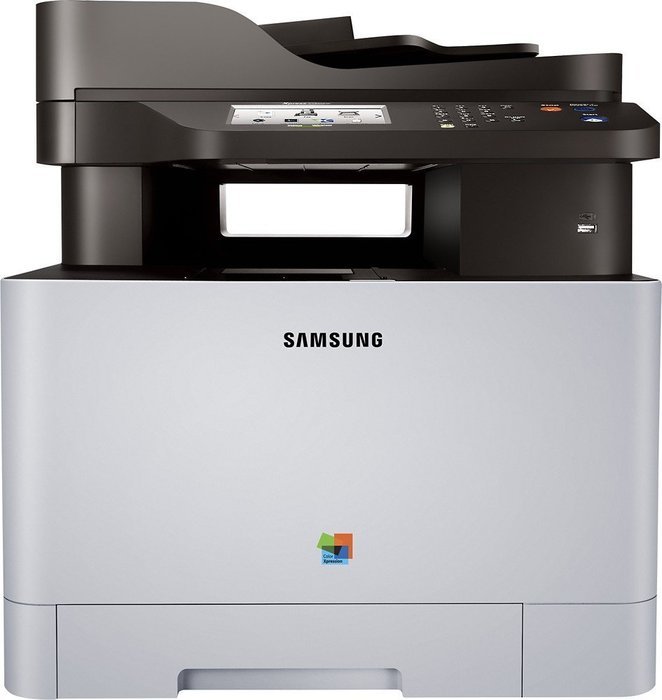 Samsung - Xpress C1860FW Wireless Color All-In-One Laser Printer - White/Black N2