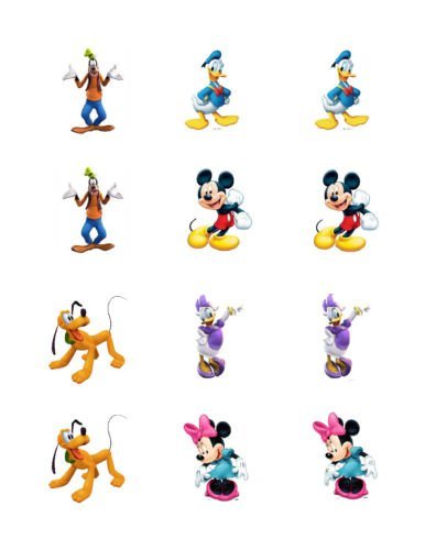 Mickey Mouse Clubhouse edible cupcake toppers