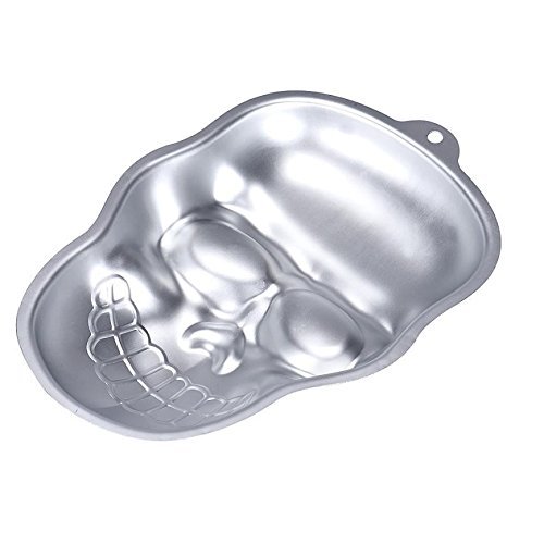 Metal Skull Cake Cookie Jelly Tin Pan Halloween Baking Mold Mould Kitchen Craft N3