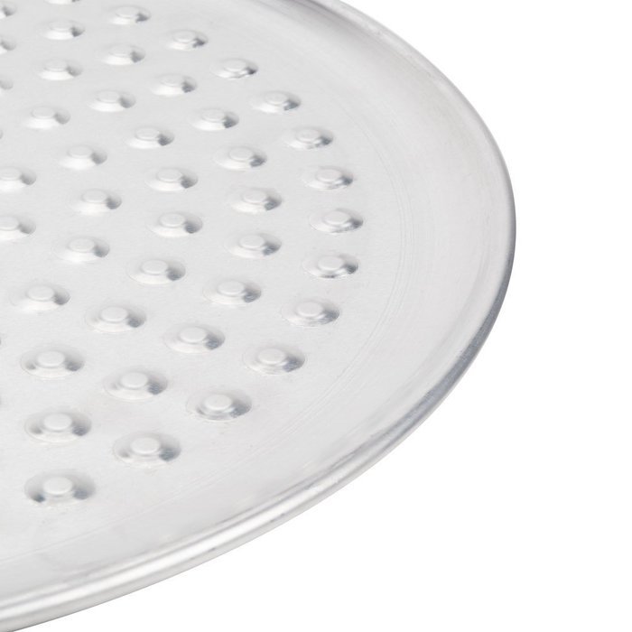 American Metalcraft HACTP18N 18" Heavy Weight Aluminum Coupe Pizza Pan with Nibs N3