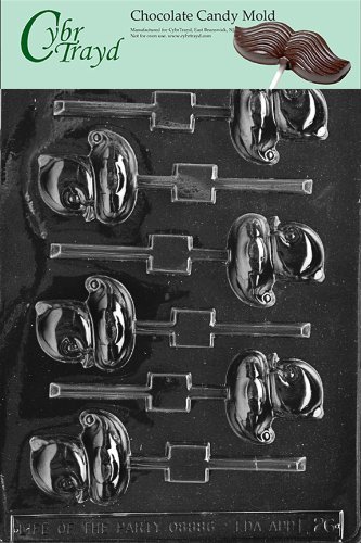 Cybrtrayd E026 Duck Lolly Easter Chocolate/Candy Mold, Small