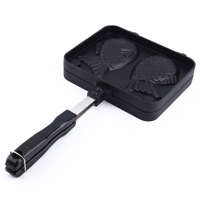 Olayer Fish Shaped Cake Maker Waffle Pan Mold 2 Cast Home Cooking Food Bar Tool N6