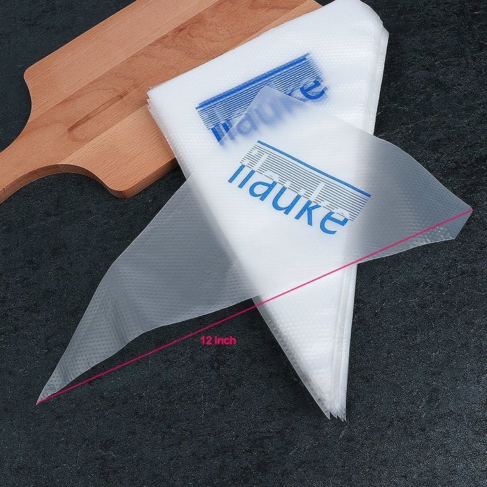 ilauke Thickened 100PCS Pastry Bags Disposable for Cake / Cupcake Decorating Piping Icing Bags N3