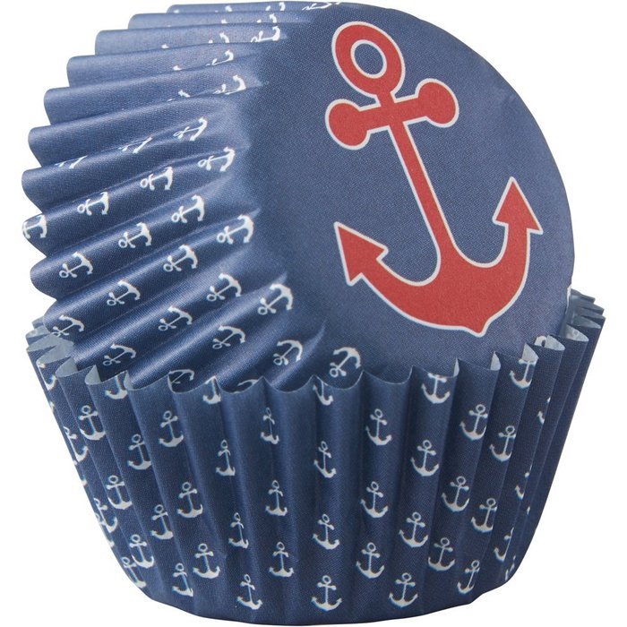 Wilton 415-8760 100 Count Nautical Theme Mini Cupcake Liners