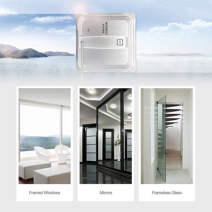ECOVACS Robotics W830RM Winbot Robotic Window Cleaner - Framed Windows Only N4
