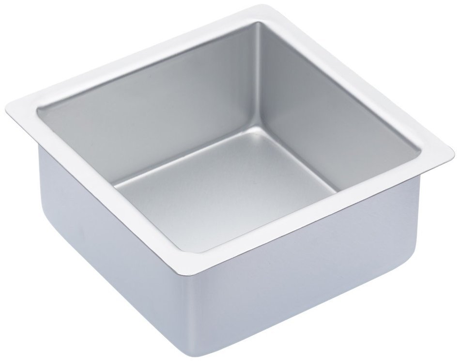 15cm Master Class Silver Anodised Square Deep Cake Pan