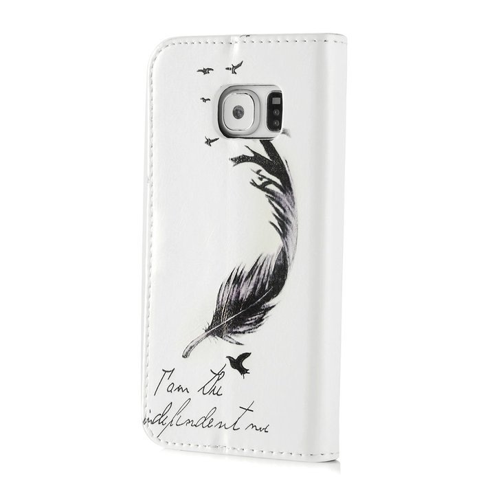 S6 Edge Case,Samsung Galaxy S6 Edge Case - Wallet Folio Flip Premuim PU Leather Case Colorful Print Design with... N50