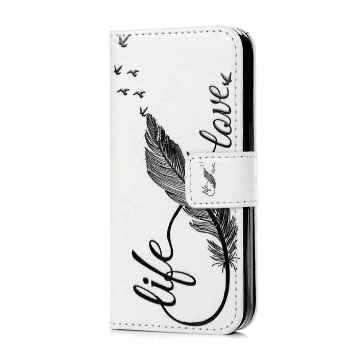 S6 Edge Case,Samsung Galaxy S6 Edge Case - Wallet Folio Flip Premuim PU Leather Case Colorful Print Design with... N55