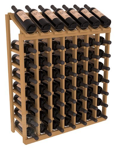 Wine Racks America Ponderosa Pine 7 Column 8 Row Display Top Kit. 13 Stains to Choose From! N4