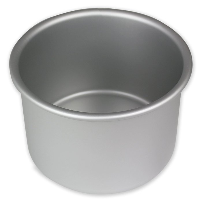 PME RND044 Round Seamless Professional Aluminum Baking Pan, 4" x 4", Silver