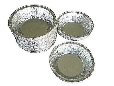 Wilkinson A90 3 3/8" (50 Pans) Aluminum Foil Tart Pan Disposable Baking Mini-pie Plate Tin