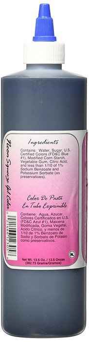 Bakery Crafts Squeeze Gel Food Color, 13.5 oz., Neon Blue N2
