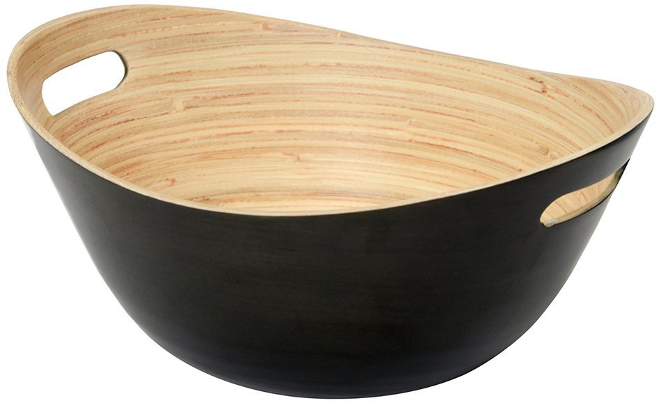 Whirley Pop 44301 Bamboo Popcorn Serving Bowl, Charcoal N3