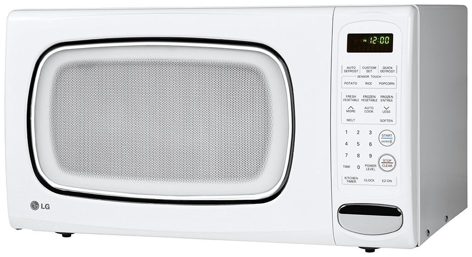 LG LCS1410SW 1.4 Cu Ft Counter Top Microwave Oven, White N5