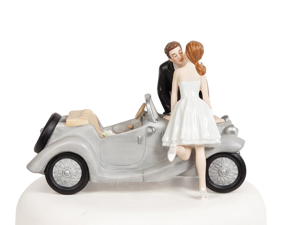 "I'll Love U 4 EVER" Car Wedding Cake Topper N2