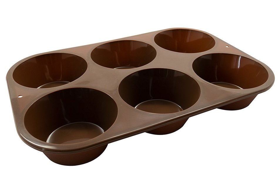 Marathon Housewares KW200016RD Premium Silicone Bakeware Jumbo Muffin Pan, Red N11
