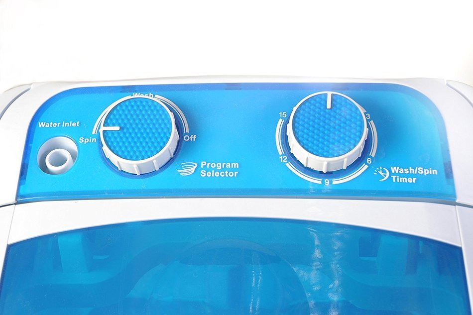 Bismi Mini Portable Washing Machine & Spin Dry 6.6 Lbs Capacity Compact Laundry Washer for Clothes, Garments,... N7