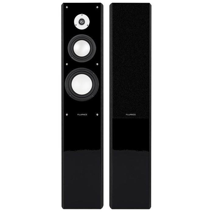 Fluance XL5FDW High Performance Three-Way Floorstanding Tower Speakers - Dark Walnut N2