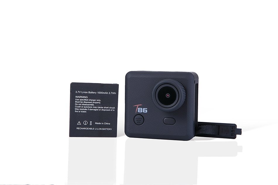 Trailer Eyes T-86 GoRidePro Helmet Sport Action Camera, incl. a Helmet Head Strap & 4GB SD card for immediate... N4