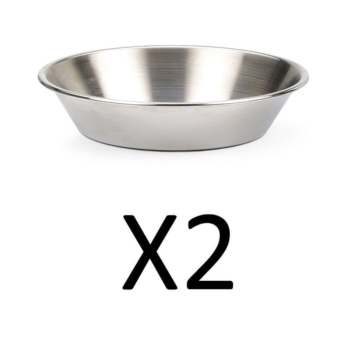 RSVP 6" Round Mini Pie Pan Endurance 18/8 Stainless Steel Bakeware (2-Pack)