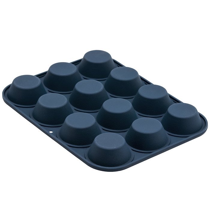 Marathon Housewares KW200011YE Premium Silicone 12 Cup Mini Muffin Pans, Yellow N15