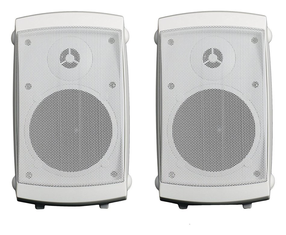 Audio Experience AES0105W Weatherproof Multi Patio Speakers 80W, 5.25" 2-Way Woofer Speaker and 1" Balance Dome...
