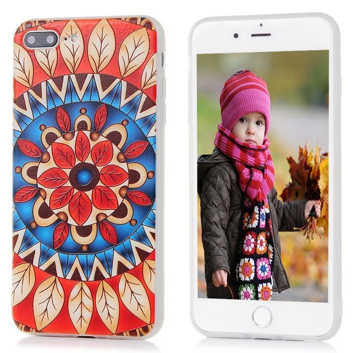 Badalink iPhone 7 Plus 3D Basso-relievo Case (5.5") Shockproof Drop Protection TPU Flexible Easy Grip Bumper Slim... N26