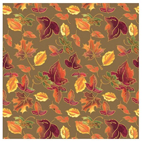 The Gift Wrap Company 3-Count Premium Wrapping Paper Rolls, Autumn Shower, Multicolor