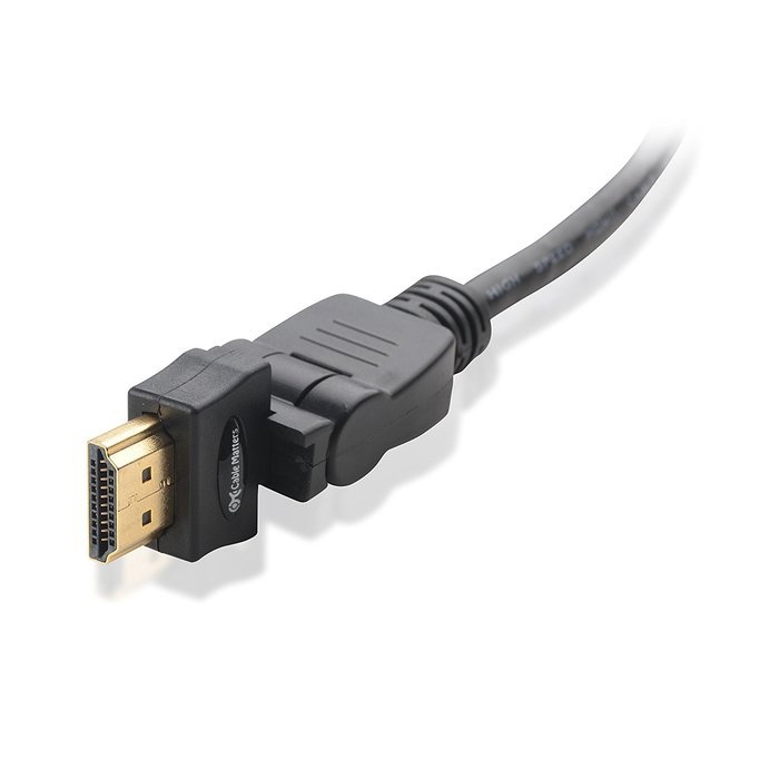 Cable Matters High Speed Swivel HDMI Cable with Ethernet 6 Feet - 3D and 4K Resolution Ready N7