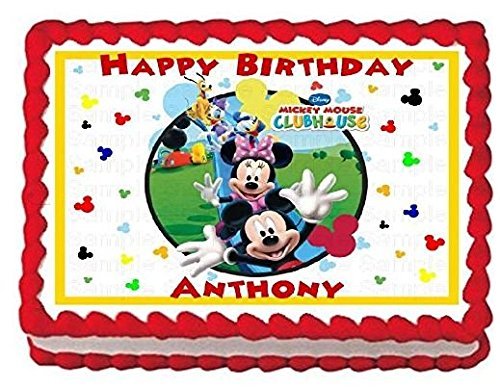 Mickey Mouse Clubhouse Edible Frosting Sheet Cake Topper - 1/4 Sheet N2