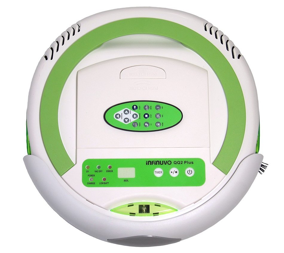 Infinuvo CleanMate QQ-2 PLUS Robotic Vacuum Cleaner with Scheduler, Home Charing Base & LED Display
