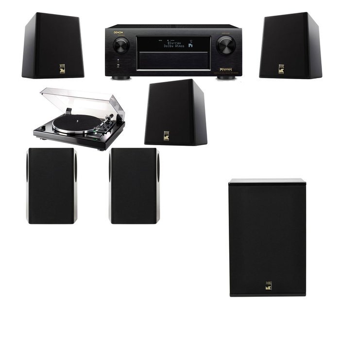 M&K Sound S150II Loudspeaker 5.1 Thorens TD-240-2 X12 Denon AVR-X5200W