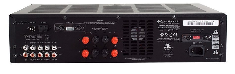 Cambridge Audio Topaz SR10 Powerful FM/AM Stereo Receiver N2