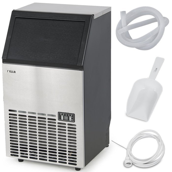Della Stainless Steel Commercial Ice Maker Undercounter Freestanding Machine, 100LB/24hr N7