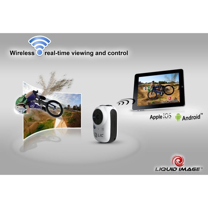 Liquid Image Ego HD 1080P WiFi Action Video Camera - Yellow