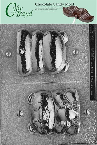 Cybrtrayd A024 3D Panda Animal Chocolate Candy Mold, Large