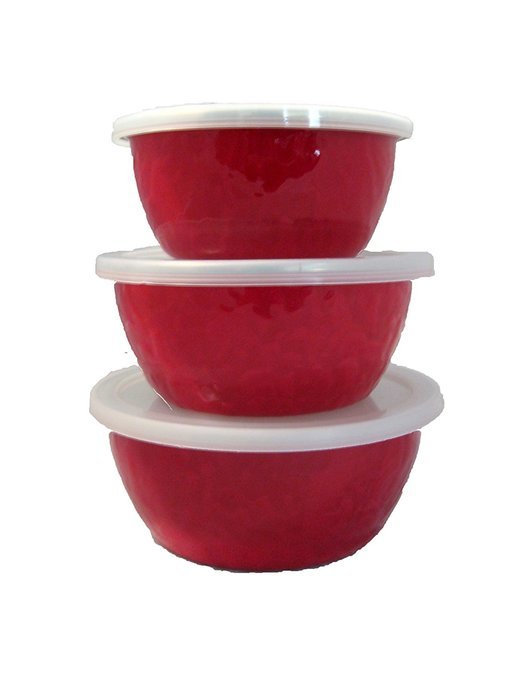 Golden Rabbit Red on Red Deep Pasta Plate N2