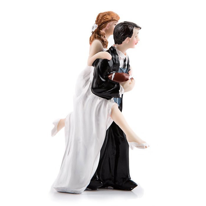 Better Line Funny Decorative Cake Toppers - Bride Carrying the Groom Cake Topper N28