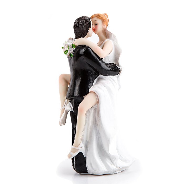 Better Line Funny Decorative Cake Toppers - Bride Carrying the Groom Cake Topper N29