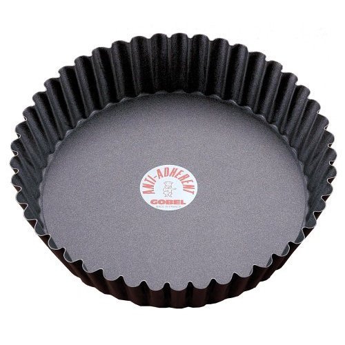 Paderno World Cuisine 7.875 Inch "Deep" Fluted Non-Stick Tart Mold with Removable Bottom
