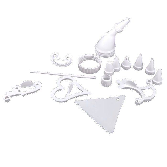 Carlie 100 Pieces DIY Cake Decoration Kit Eco-friendly Mold Cookie Biscuit Cupcake Decorating Kit With Box Packing N6