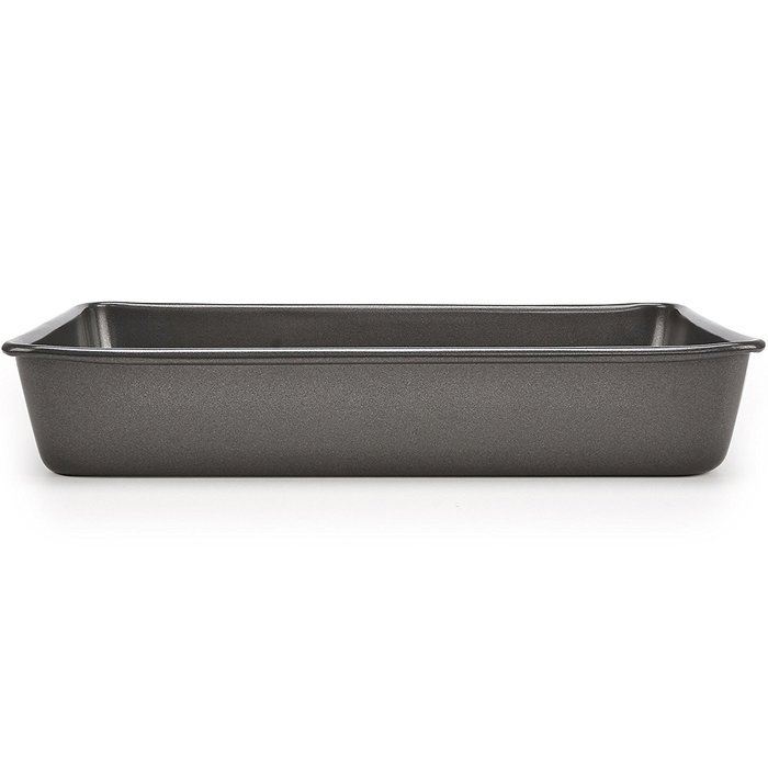 BLACK+DECKER 83392 Commercial Nonstick Oblong Cake Pan, 13" x 9", Gray N2