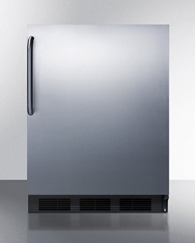 Summit FF6BBI7SSTB 5.5 Cu. Ft. Stainless Steel Undercounter Built-In Compact Refrigerator