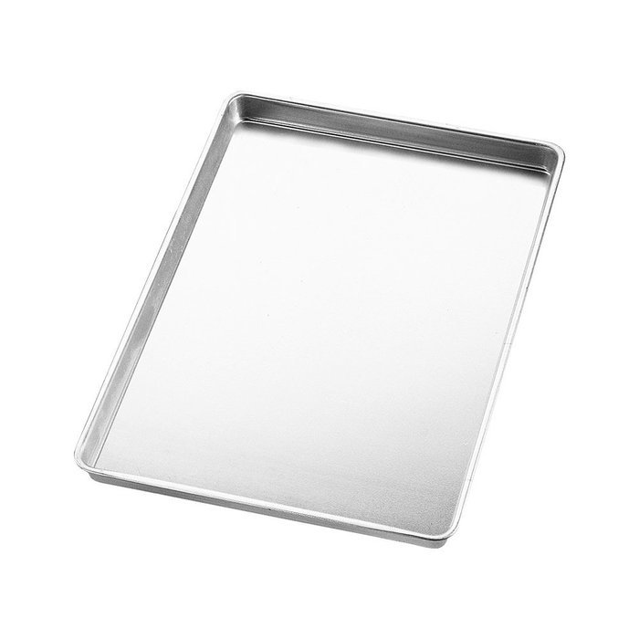 Aluminum Non-stick Baking Cookies Breads Sheet Pan Tray Plate Tool Silver Tone, 18" x 13" N12