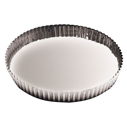 Paderno World Cuisine 12.5 Inch Fluted Non-Stick Tart Mold with Removable Bottom