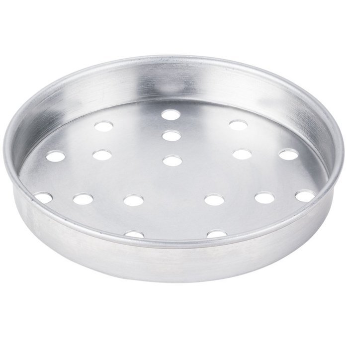 American Metalcraft A4006P 6" x 1" Perforated Standard Weight Aluminum Straight Sided Pizza Pan N2
