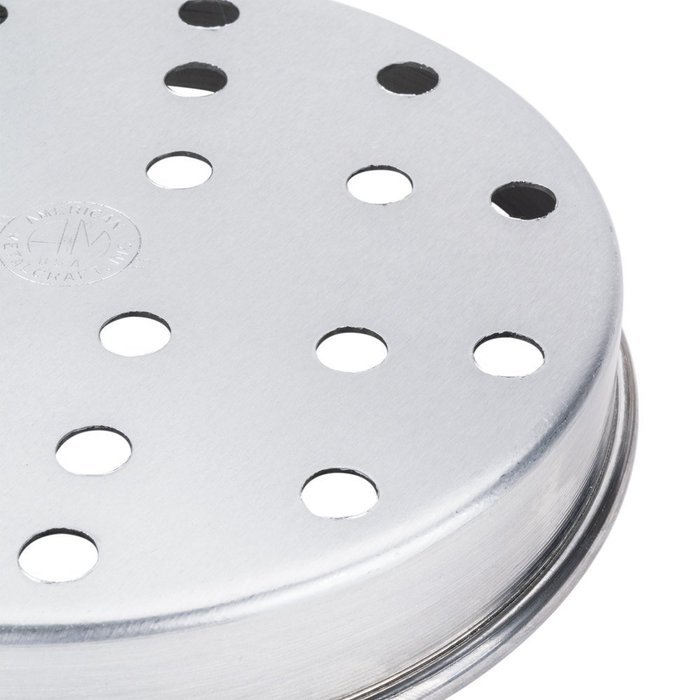 American Metalcraft A4006P 6" x 1" Perforated Standard Weight Aluminum Straight Sided Pizza Pan N3